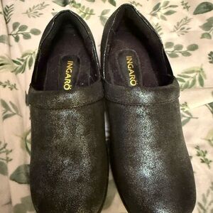 Ingaro Black Shimmer Loafers